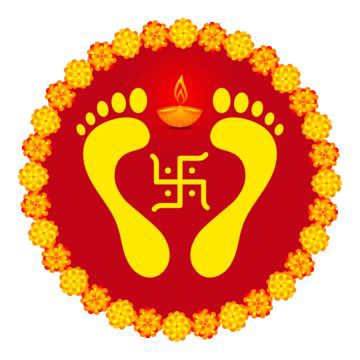 Footprints of goddess Laxmi 